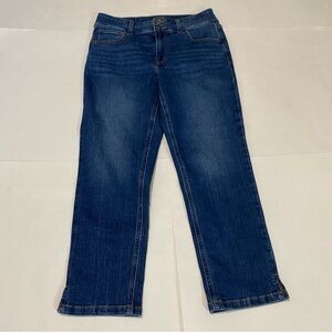 Maurices Dark Blue Slim Straight Leg Ankle Jeans